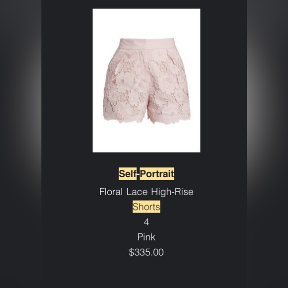 Self-Portrait Lace Shorts - Picture 2 of 4